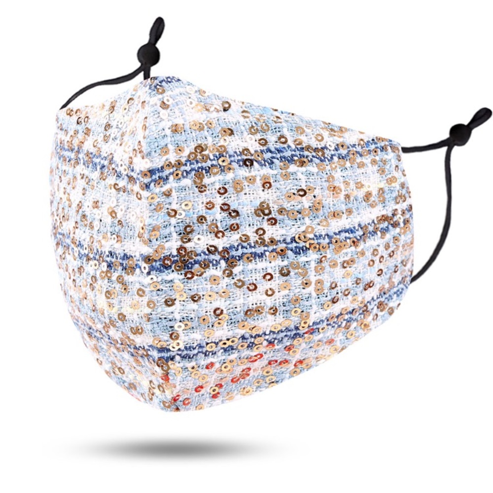 Sequin Embellished Mask